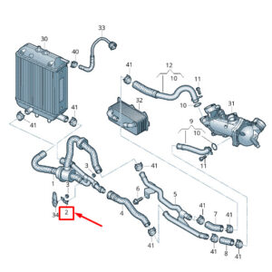 NEW AUDI RS7 SPORTBACK 4G COOLANT HOSE RETAINING BRACKET 4G0121509A