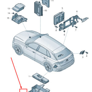 NEW AUDI Q7 4M TAILGATE CONTROL UNIT SUPPORT 4M0907373