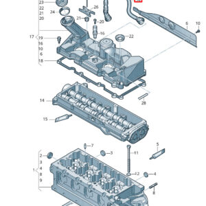 NEW VW TRANSPORTER VI T6 VENT HOSE 04L103493G