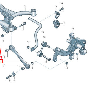 NEW VW SHARAN 7N REAR LEFT TRACK ROD 7N0501529