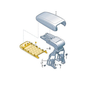 NEW AUDI Q3 F3 ARMREST LOWER PART 83A8642494PK