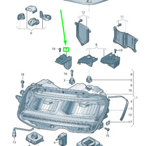 NEW VOLKSWAGEN TIGUAN AD MK2 HEADLIGHT HEAT SINK 5TA998476