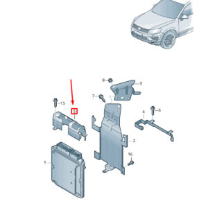 NEW VW TOUAREG 7P MK2 ENGINE CONTROL UNITSECURING BARS 7P0907443
