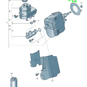 NEW VOLKSWAGEN PASSAT B8 3G BRAKE SERVO SEAL 12E612161