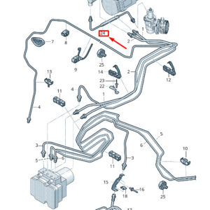 NEW AUDI A6 4A C8 BRAKE PIPE LHD 4K1614719A