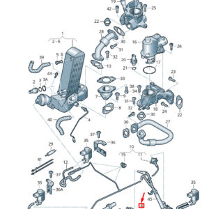 NEW VW TOUAREG 7P MK2 VACUUM HOSE 7P6133798C