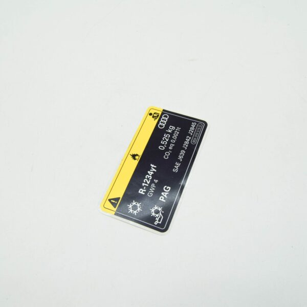 NEW AUDI Q5 FY 80A AIR CONDITIONER STICKER LABEL 80A010515D ORIGINAL