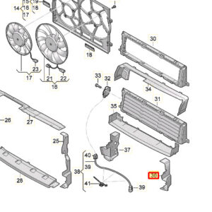 NEW AUDI Q3 F3 SPORTBACK LEFT RADIATOR AIR DUCT 83A121283L
