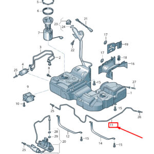 NEW VW SHARAN 7N FUEL BREATHER LINE 7N0201931A