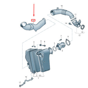 NEW VW TOUAREG 7P MK2 AIR PIPE 7P6129609B