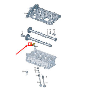 NEW VW GOLF VARIANT CG MK8 ENGINE ROLLER ROCKER ARM 06N109417A