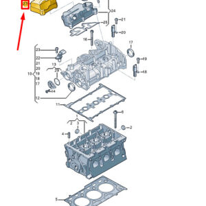 NEW VW GOLF VARIANT CG MK8 ENGINE OIL SEPARATOR COVER 05C103729