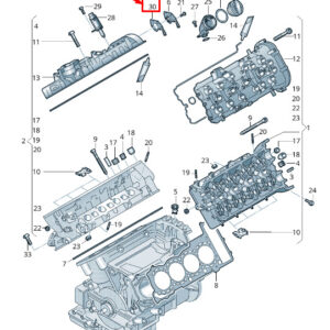 NEW AUDI RS7 SPORTBACK 4G ENGINE CYLINDER HEAD SEAL 079103161AF
