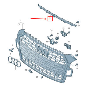 NEW AUDI A5 SPORTBACK F5 RADIATOR GRILLE COVER 8W6853037G