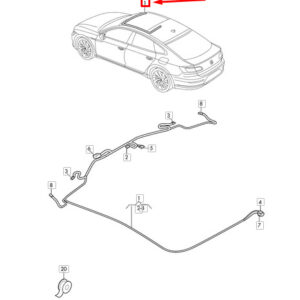 NEW VOLKSWAGEN ARTEON 3H7 ROOF CABLE HARNESS 3G8971100E