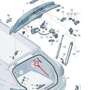 NEW AUDI Q2 GA RIGHT GAS FILLED STRUT BRACKET 81A827604B