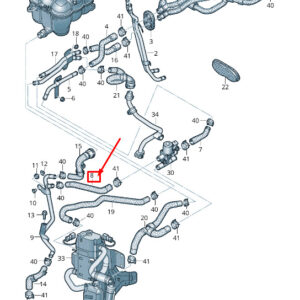 NEW AUDI Q7 4M ENGINE COOLANT HOSE 4M0265373Q