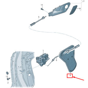NEW AUDI RSQ3 8U REAR LEFT DOOR INNER PANEL COVER 8U0839915A