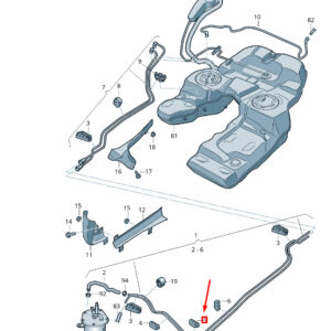 NEW VW TOUAREG 7P MK2 FUEL LINE RETAINER 7L6201532