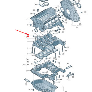 NEW VW TOUAREG 7P MK2 CRANKCASE HOUSING PIPE UNION 079103499H