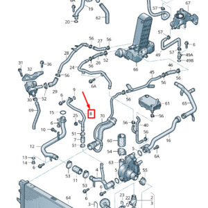 NEW AUDI Q7 4L ENGINE COOLANT PIPE 057121083S