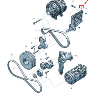 NEW AUDI Q8 4MN ALTERNATOR BRACKET 0P2903143