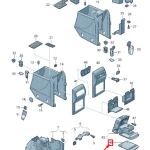 NEW VW SHARAN 7N REAR CUPHOLDER LID 7N086254382V