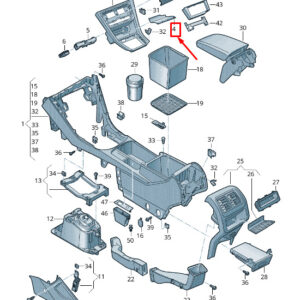 NEW VW TOURAN 5T STOWAGE COMPARTMENT INSERT RHD 5TC863330E9B9