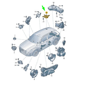 NEW AUDI Q7 4M REAR RIGHT SURROUND LOUDSPEAKER 4M0035398J