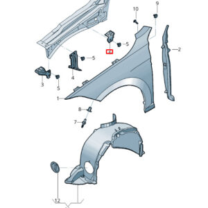 NEW VOLKSWAGEN JETTA MK7 FRONT LEFT FENDER HOLDER 17A809561A