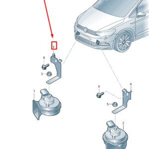 NEW VW TOURAN 5T LOW TONE SIGNAL HORN RETAINER 5TA951182A