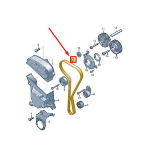 NEW VW GOLF VARIANT CG MK8 ENGINE TOOTHED BELT 04E109119G