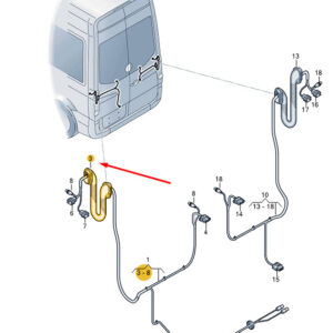 NEW VW CRAFTER 2F REAR LEFT WING DOOR GROMMET 2E0906376G