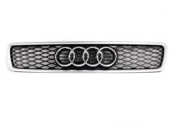 NEW AUDI RS4 8D RADIATOR GRILLE ALUMINIUM MATTE 8D0853651T 1L1