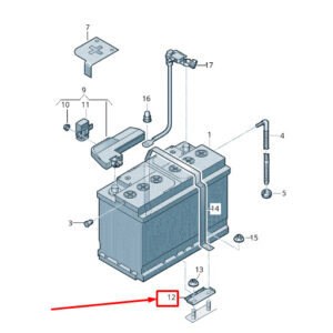 NEW AUDI Q8 4MN BATTERY CLAMPING STRIP 4M0802419D