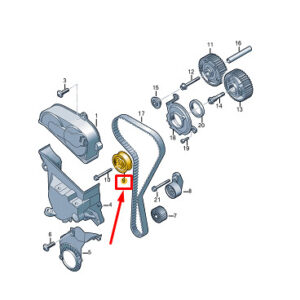 NEW VW GOLF VARIANT CG MK8 ENGINE TENSIONING ROLLER 05C109479A