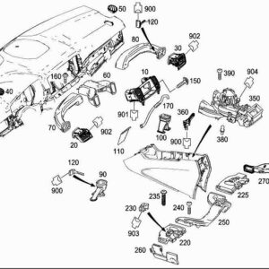 NEW MERCEDES BENZ ML W166 REAR CENTER DASH AIR VENTS OUTLET A16683005542A17