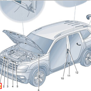 NEW VOLKSWAGEN ATLAS CA1 TERAMONT AC TYPE PLATE 3CN010008A