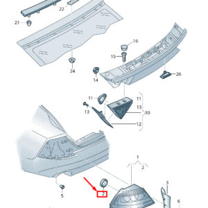 NEW AUDI RS7 SPORTBACK 4G REAR TAIL LIGHT GASKET 4G8945191B