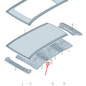 NEW AUDI Q7 4M CENTER ROOF CROSS MEMBER 4M0817969C