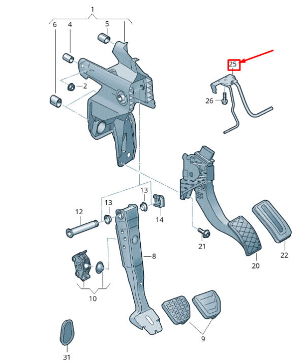 NEW VOLKSWAGEN T-ROC A11 BRAKE CRASH MEMBER LHD 5Q1721913H
