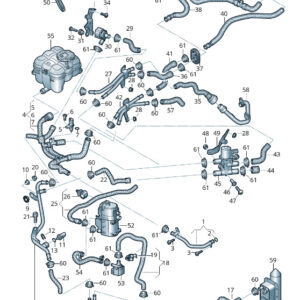 NEW AUDI Q7 4M ENGINE COOLANT PIPE 4M0819857B