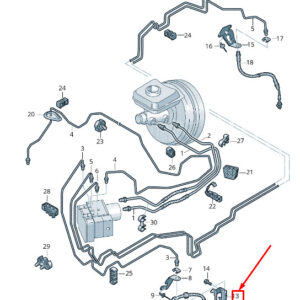 NEW AUDI Q7 4M FRONT RIGHT BRAKE HOSE RETAINER 4M0611846P