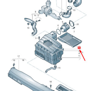 NEW VOLKSWAGEN ARTEON 3H7 AIR FILTER INSERT 2Q0129668A