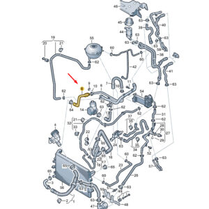 NEW VW TRANSPORTER VI T6 COOLANT HOSE 7E0121086J