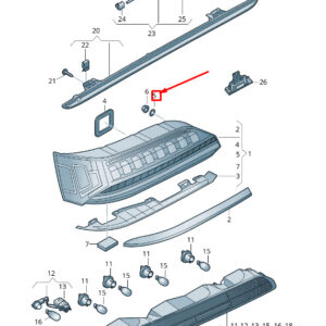 NEW AUDI Q7 4M REAR TAIL LIGHT WASHER 4M0945191C