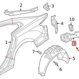 NEW VOLKSWAGEN ARTEON 3H7 FUEL POCKET RETAINER 3G8809857F