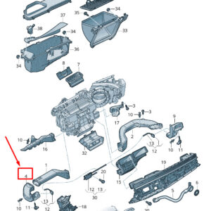 NEW AUDI Q7 4M LEFT AIR GUIDE LHD 4M8819655A