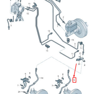 NEW AUDI TT 8J FRONT BRAKE HOSE 8J0611701G