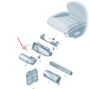 NEW VW TOUAREG 7P MK2 FIRST-AID KIT RETAINER 7P6881537